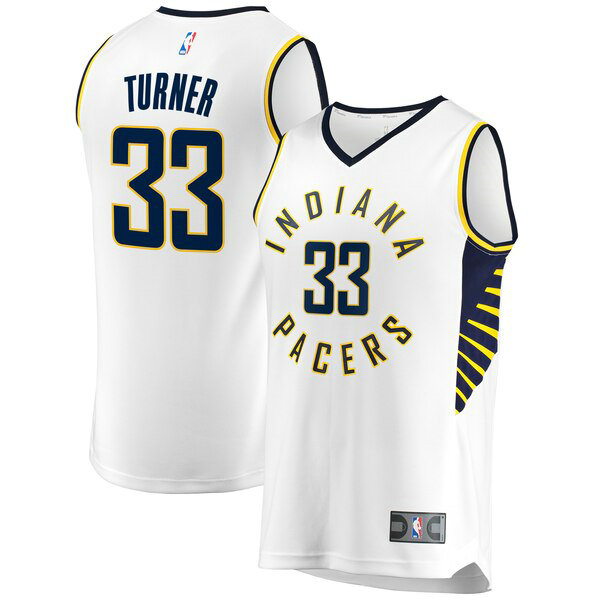 Maillot nba Indiana Pacers Association Edition Homme Myles Turner 33 Blanc